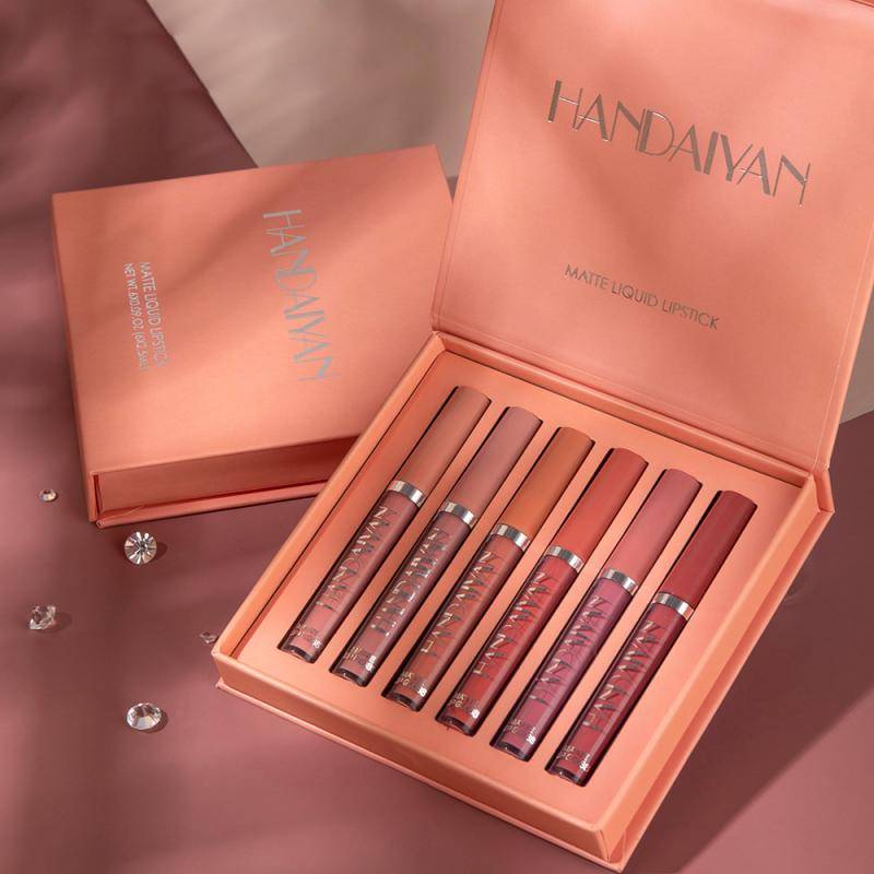 Non-sticky matte liquid lipstick set gift box